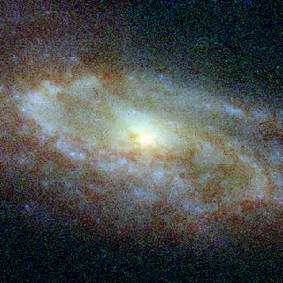 Galáxia NGC 1365, galáxia registrada pelo Hubble Space Telescope
