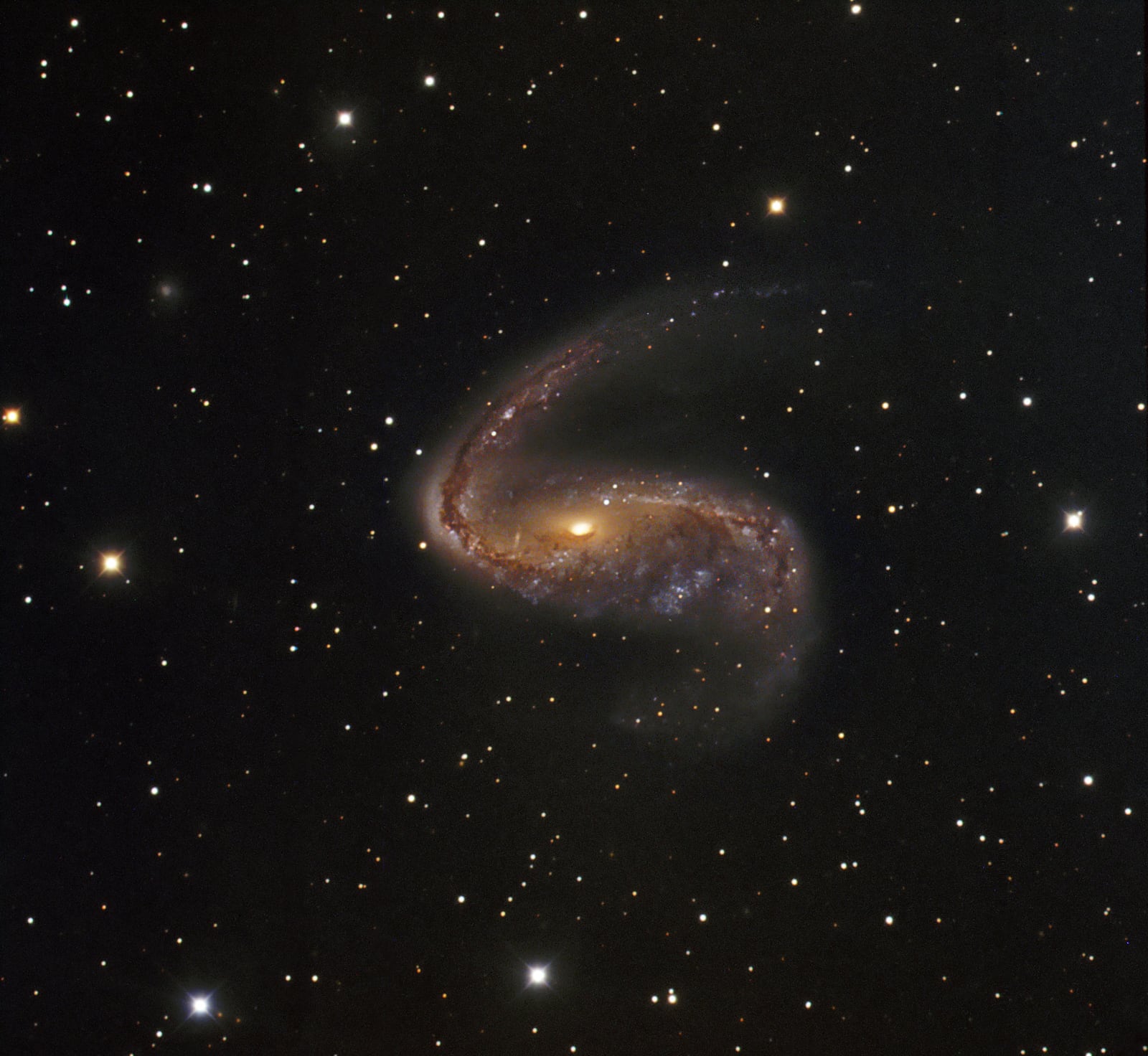Galáxia NGC 2442, galáxia registrada pelo Danish 1.54-metre telescope