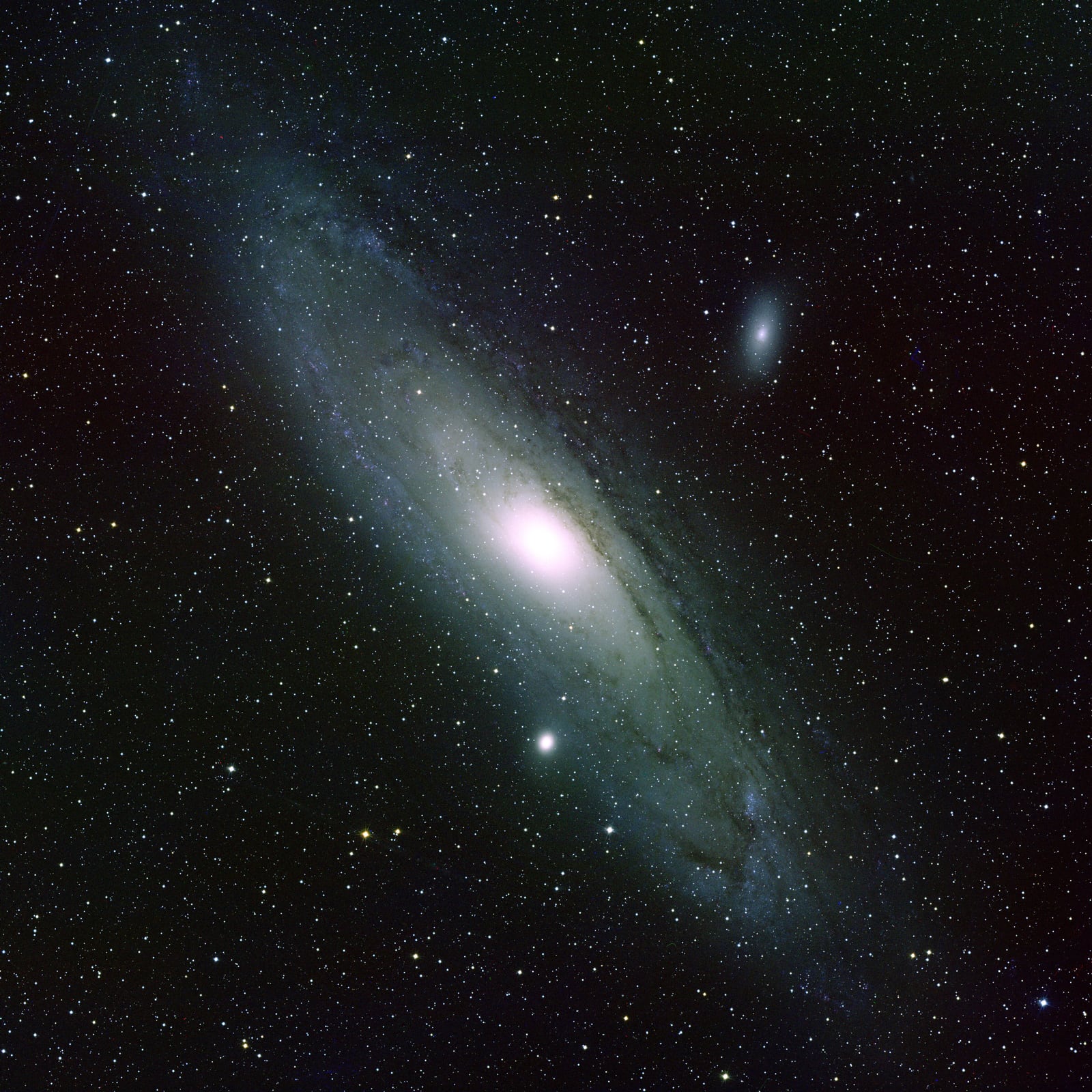 Galáxia de Andrômeda, galáxia, em imagem do Burrell Schmidt Telescope