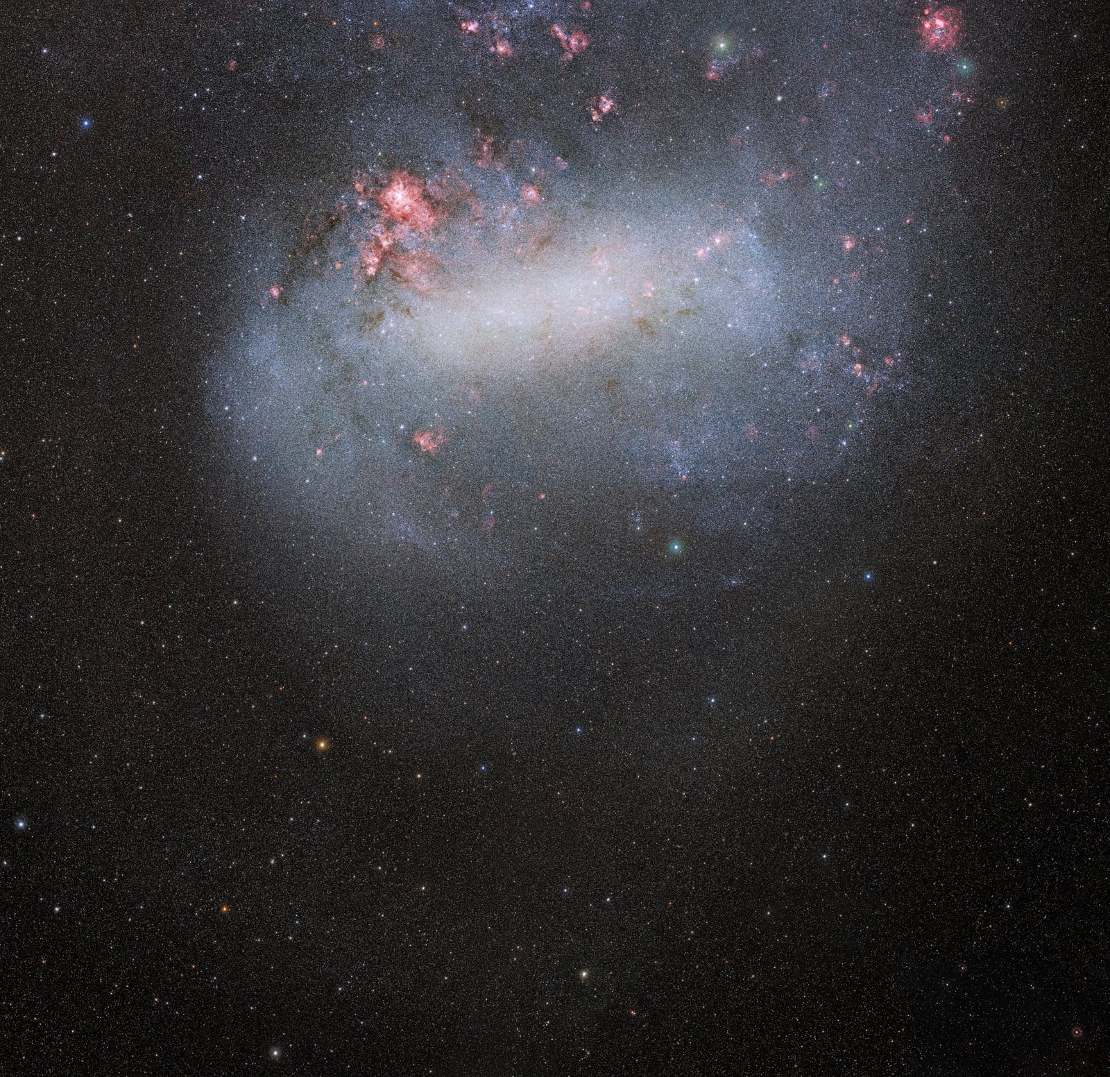 Grande Nuvem de Magalhães, galáxia, em imagem do NSF Víctor M. Blanco 4-meter Telescope