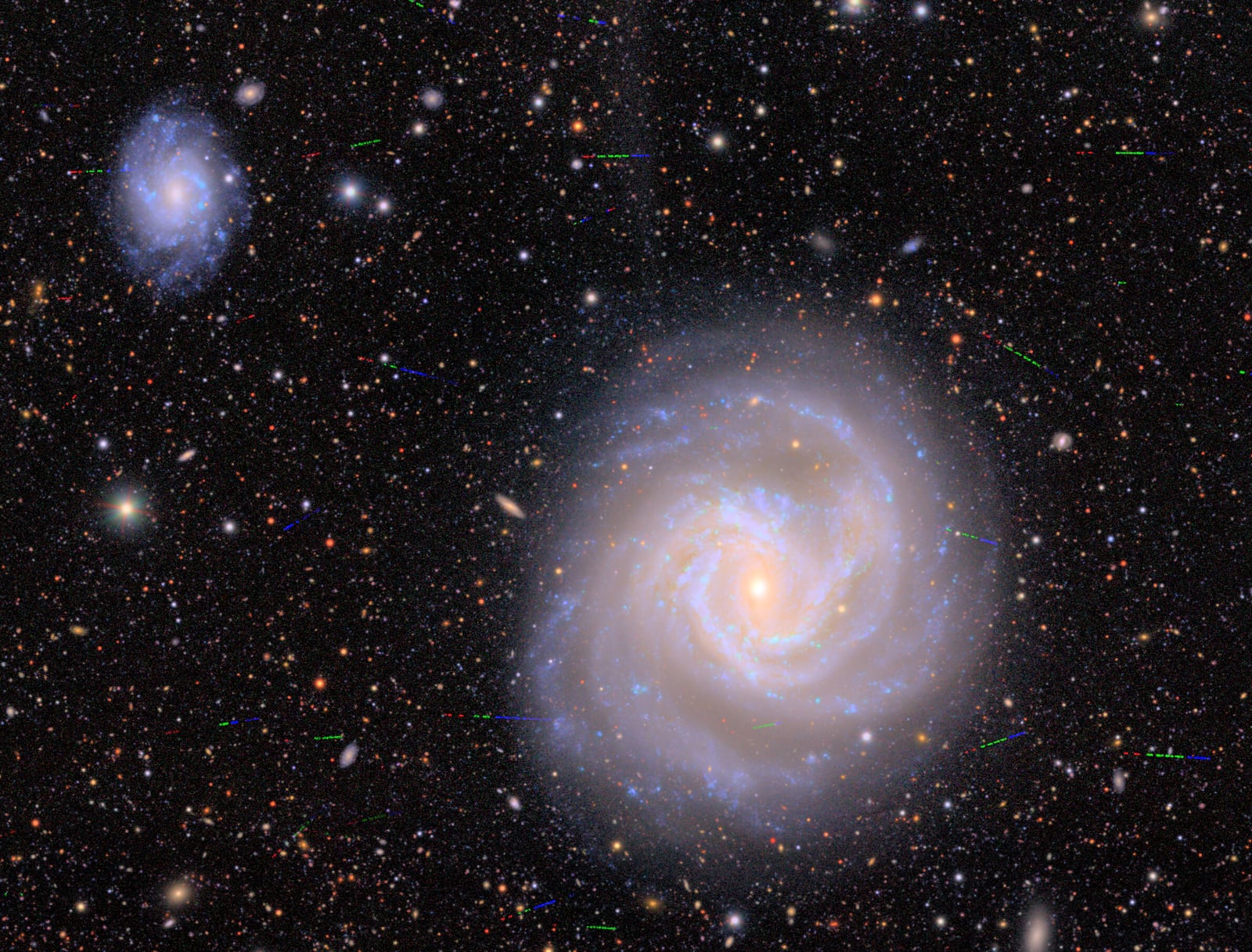 Galáxia Messier 61, galáxia, em imagem do Simonyi Survey Telescope