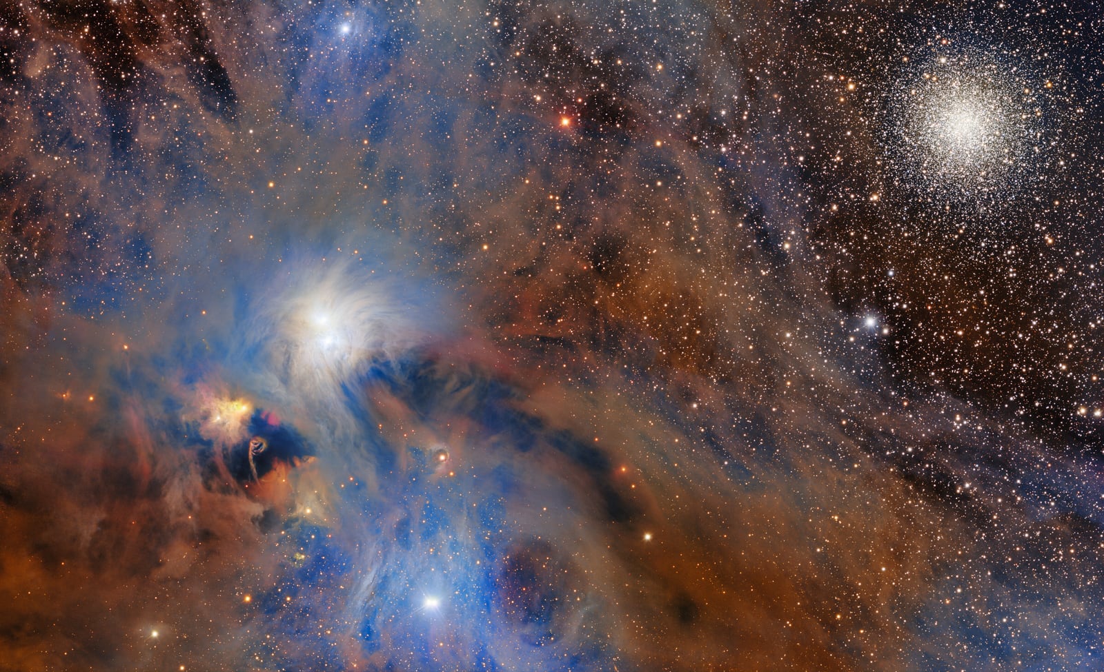 R Coronae Australis, estrela herbig ae/be, em imagem do NSF Víctor M. Blanco 4-meter Telescope