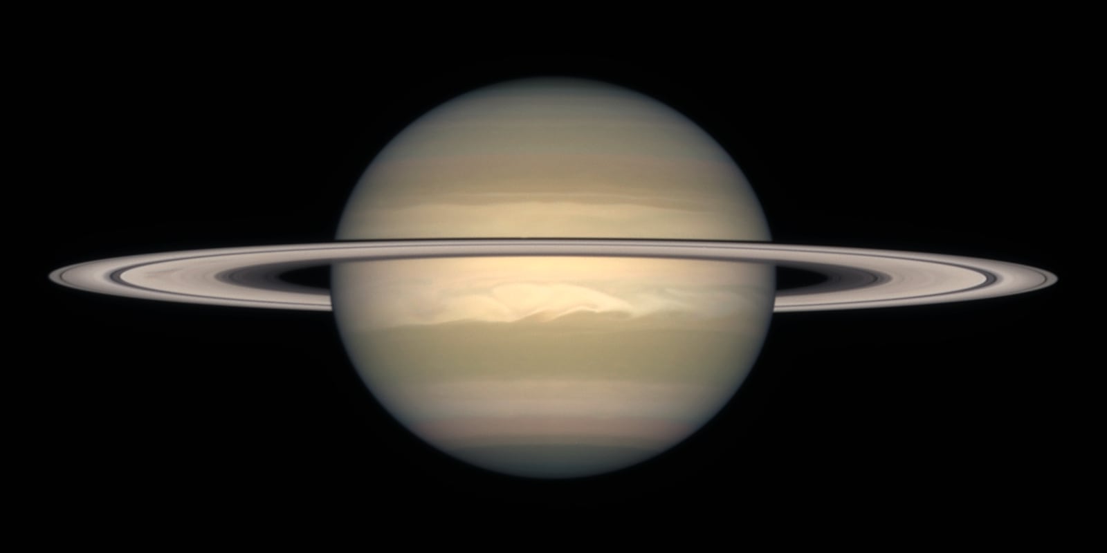 Saturno, planeta, em imagem do Hubble Space Telescope
