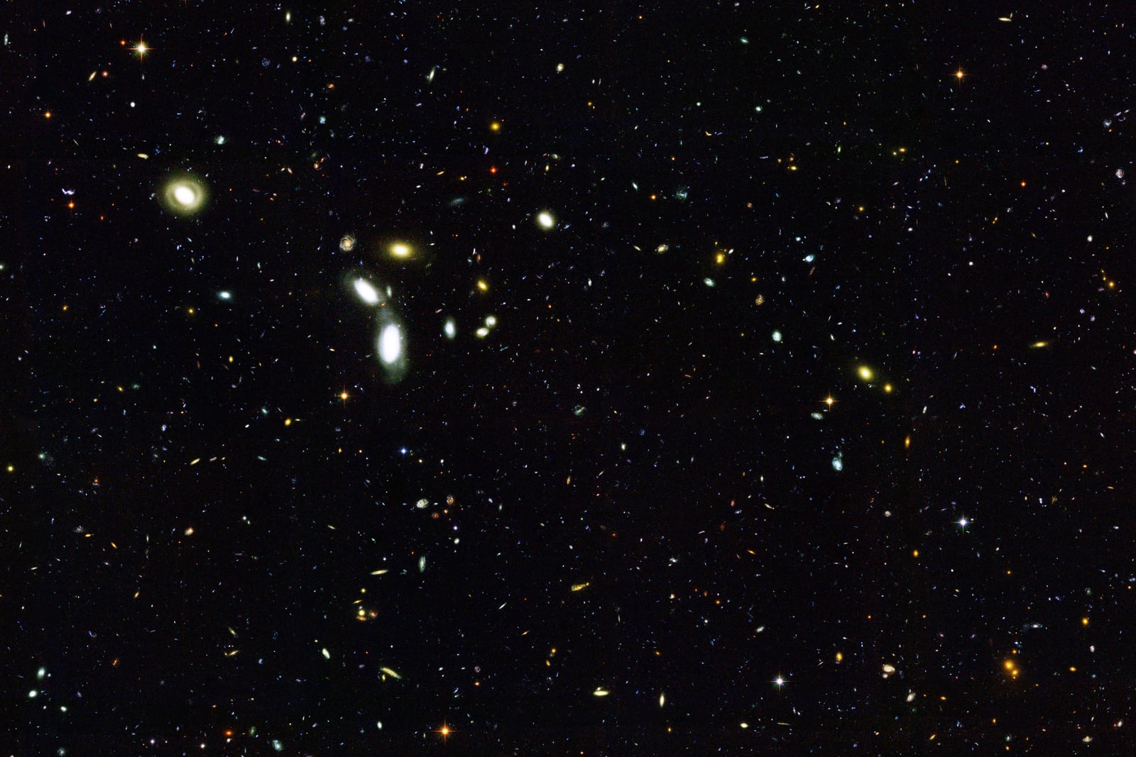 Campo Profundo Chandra Sul, campo profundo, em imagem do Hubble Space Telescope