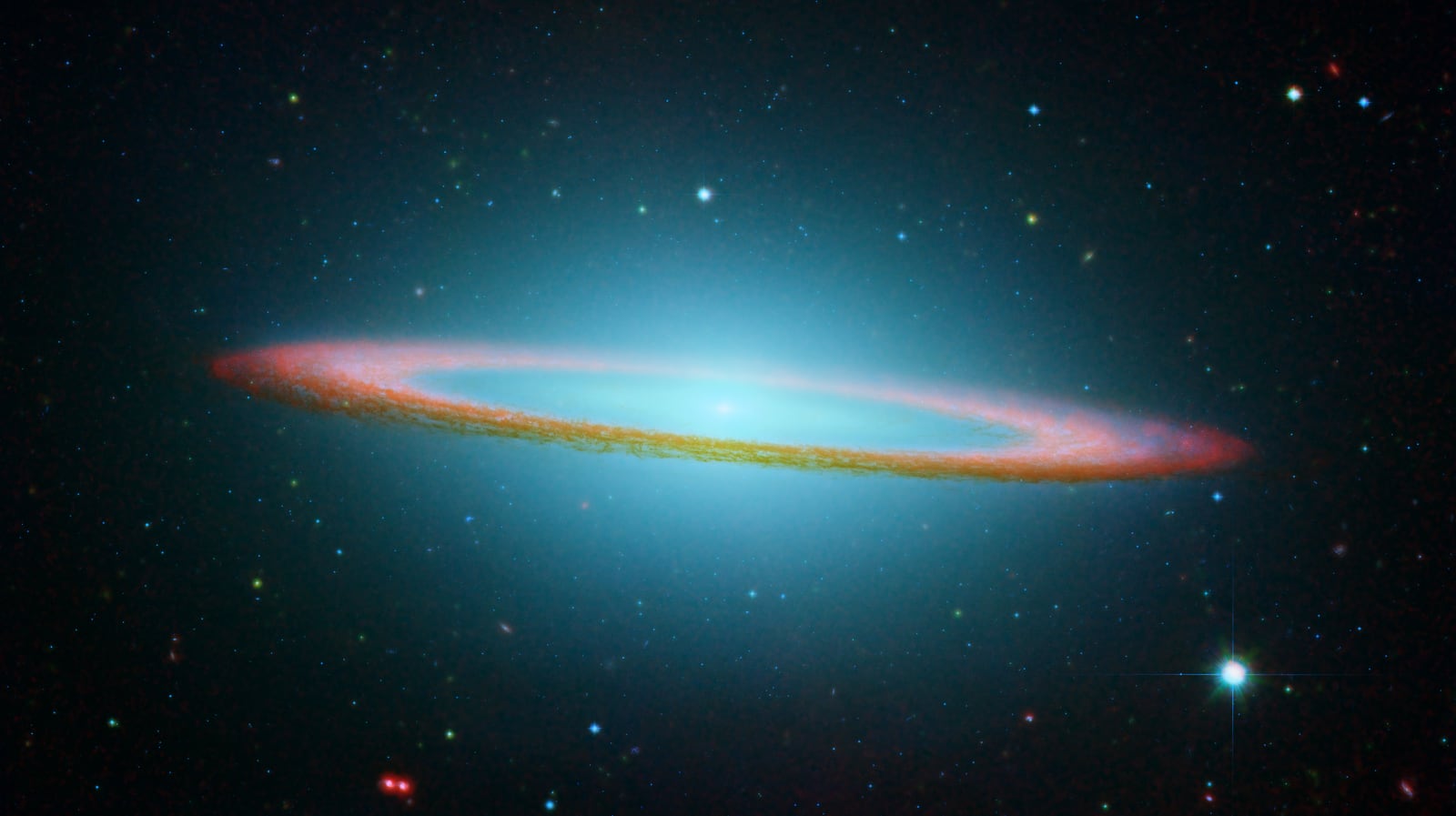 Galáxia do Sombrero, galáxia, em imagem do Hubble Space Telescope
