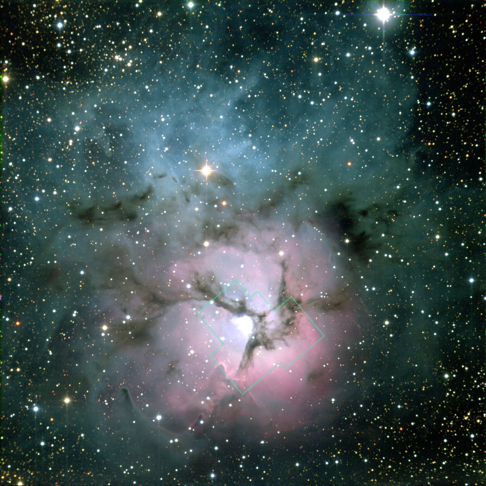 Nebulosa Trífida, nebulosa de emissão