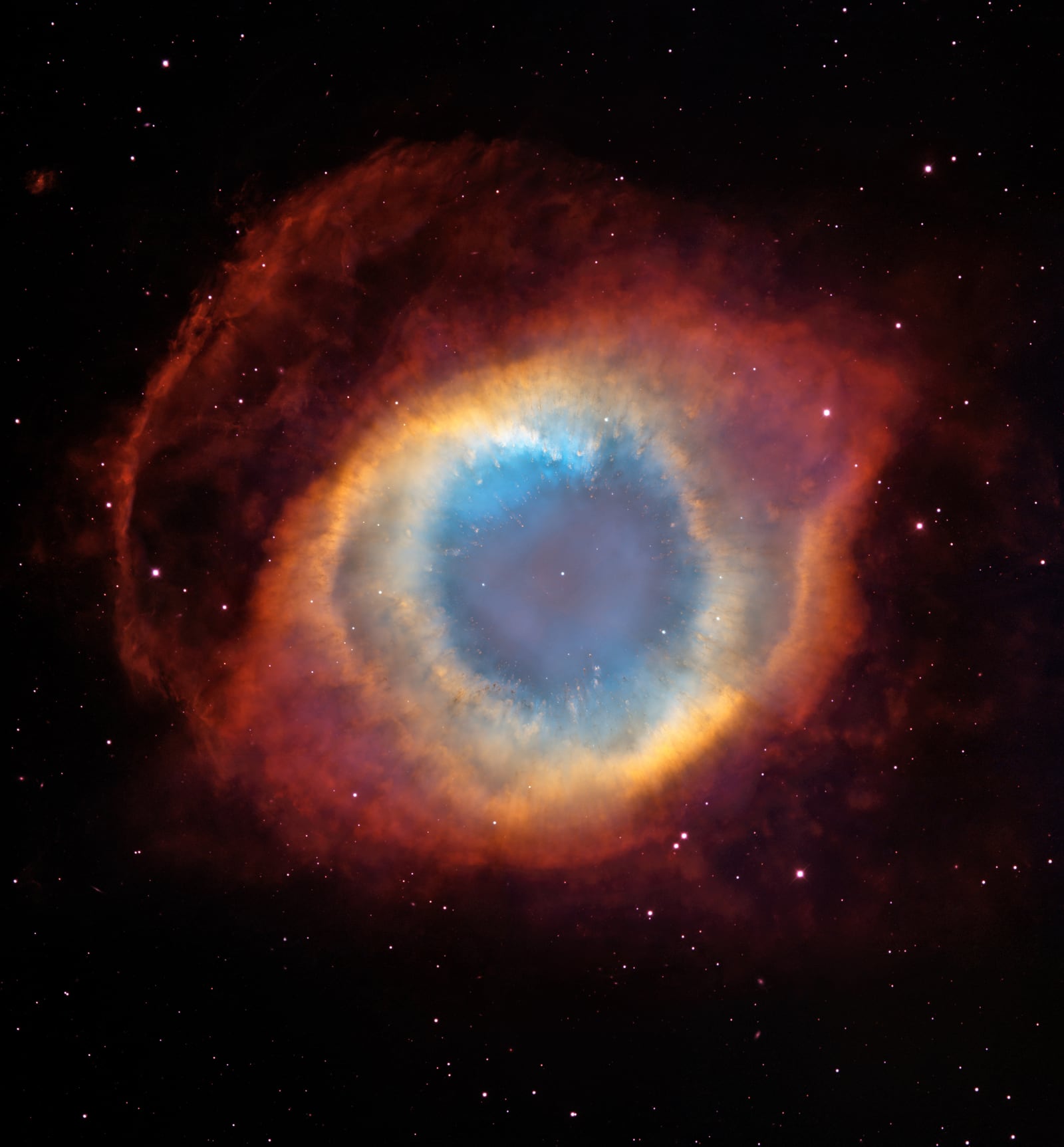 Nebulosa Hélix, o Olho de Deus, nebulosa planetária registrada pelo Hubble Space Telescope