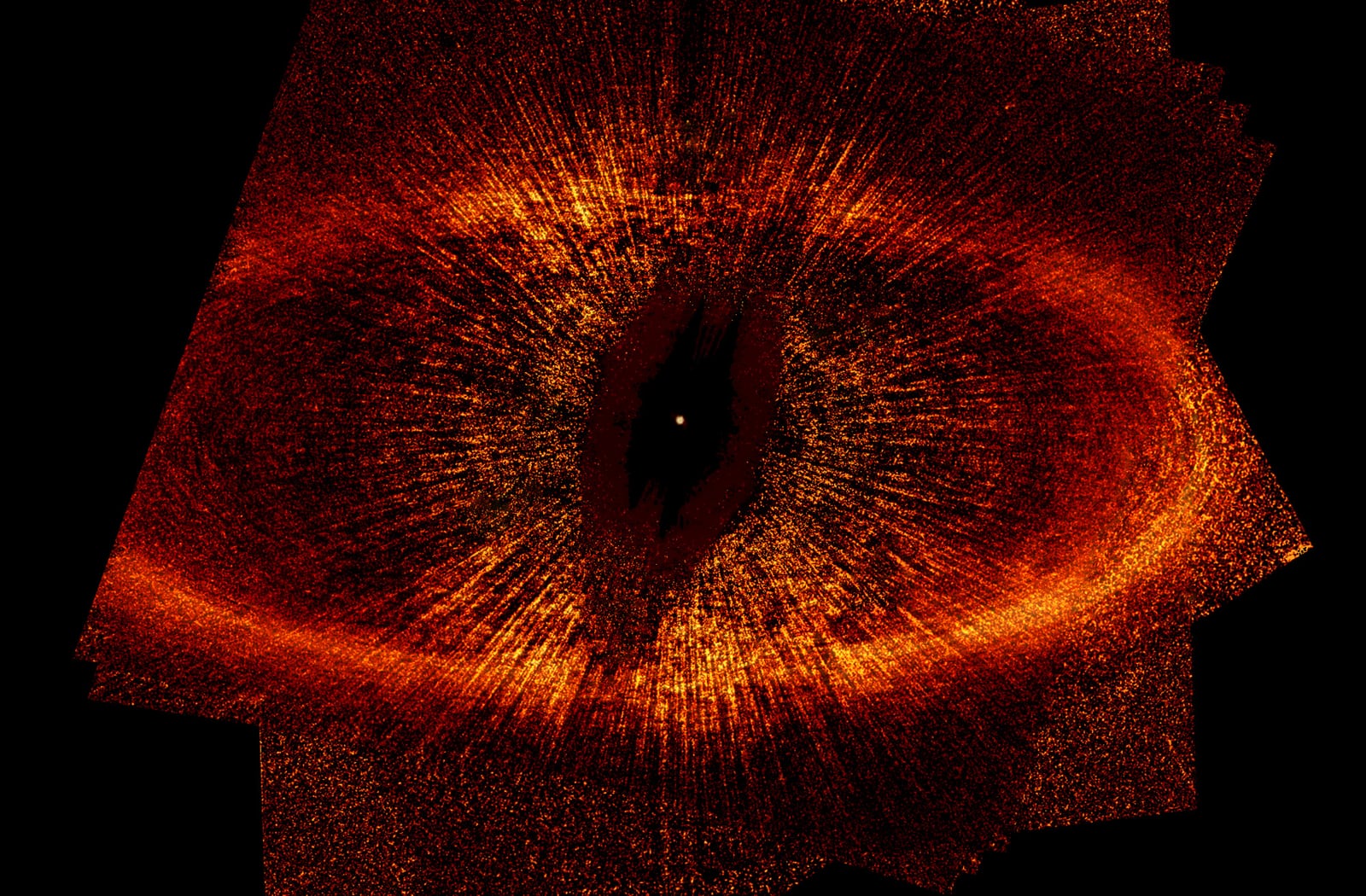 Fomalhaut, estrela de movimento próprio alto, em imagem do Hubble Space Telescope