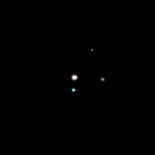 Plutão, planeta anão, em imagem do Hubble Space Telescope