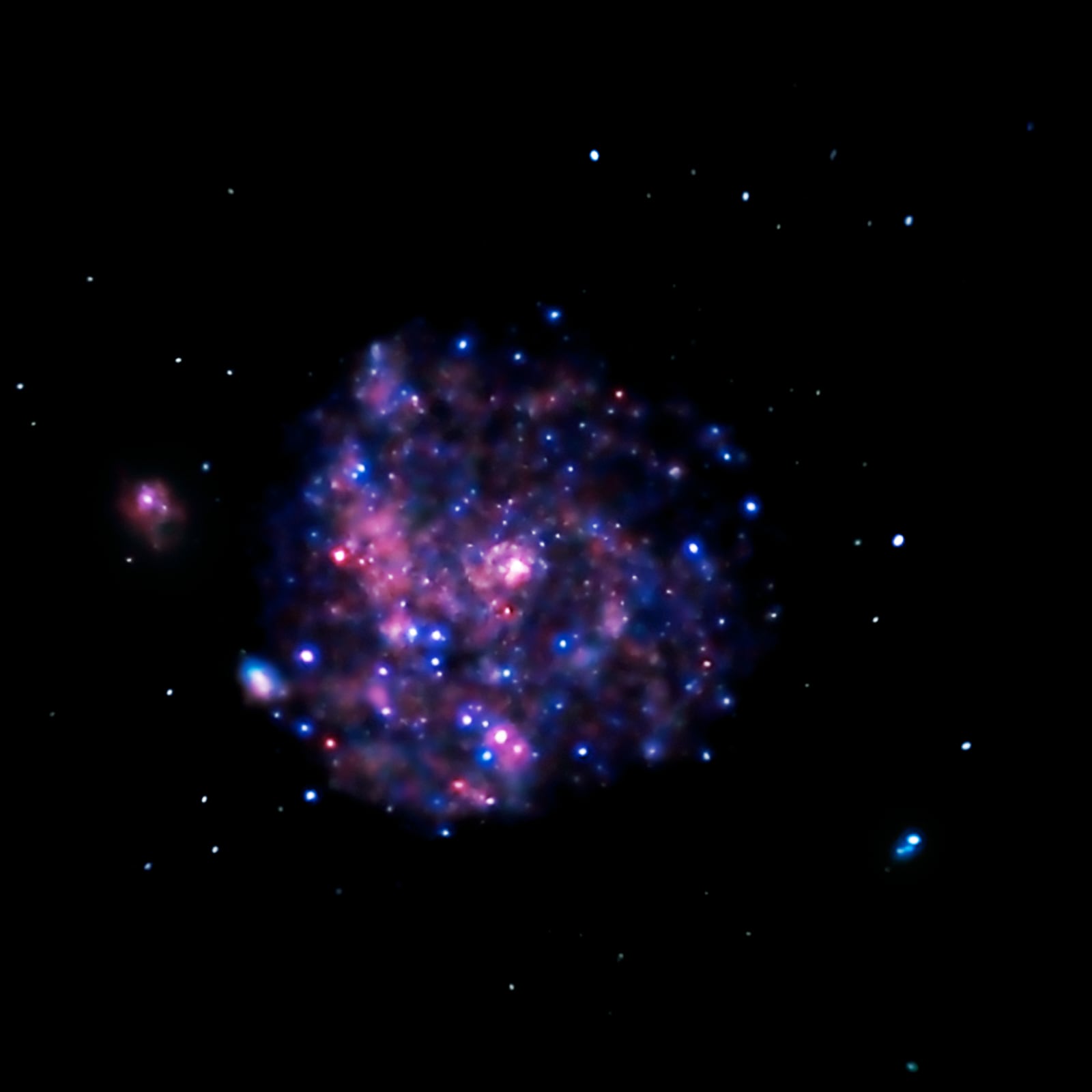 Galáxia do Cata-vento, galáxia, em imagem do Chandra