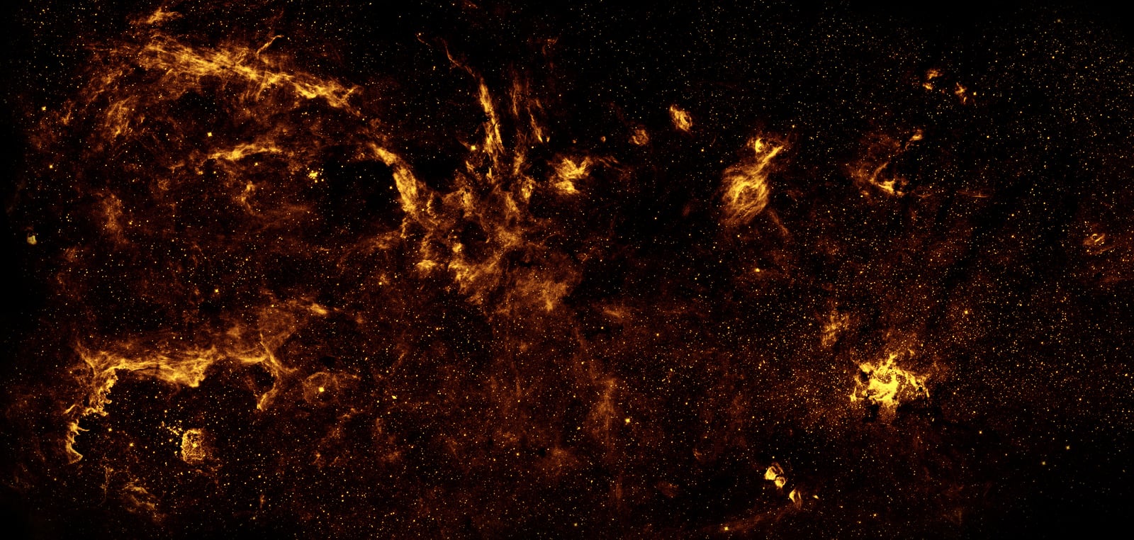 Centro da Via Láctea, região do céu, em imagem do Hubble Space Telescope