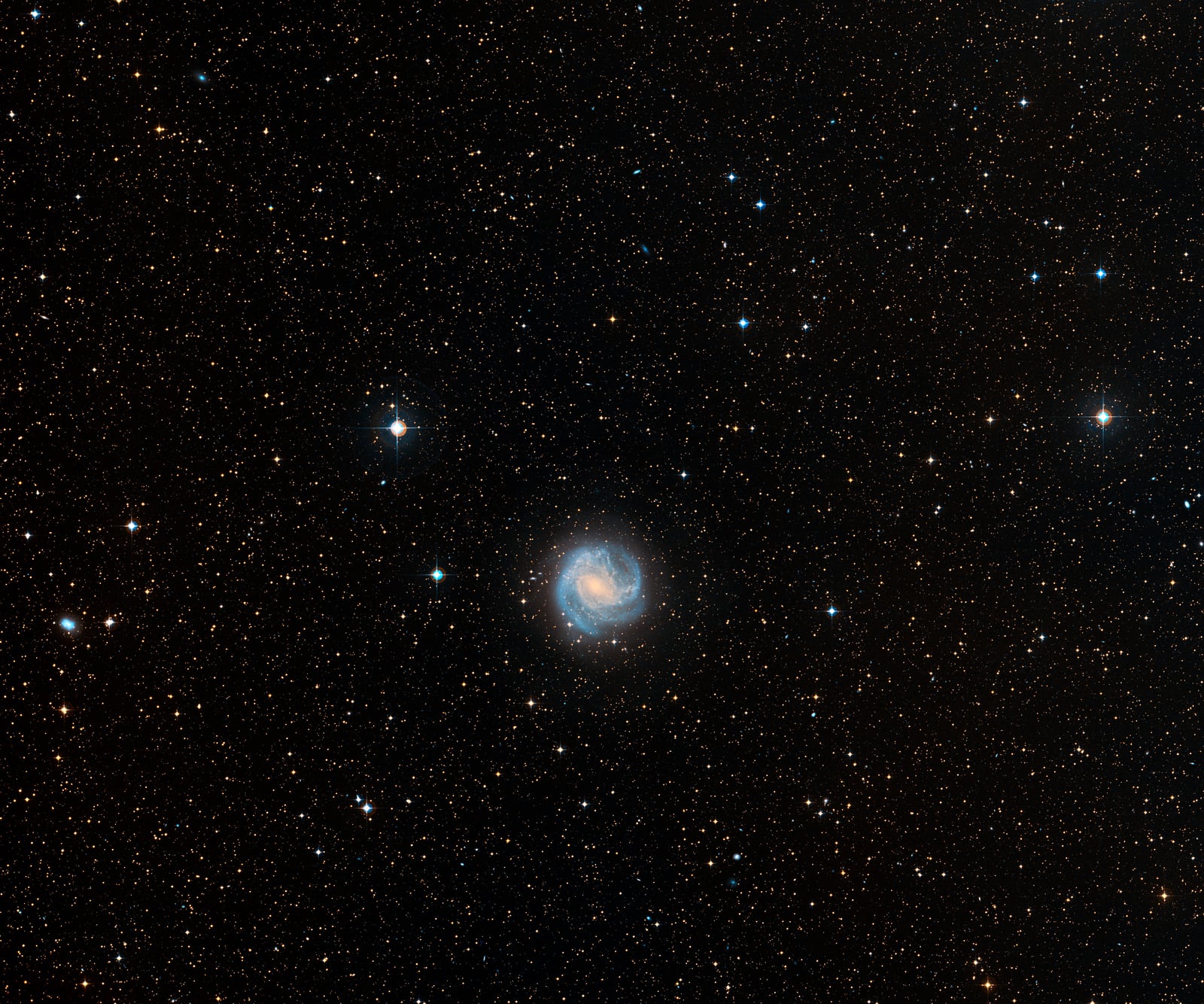 Galáxia do Cata-vento do Sul, galáxia, em imagem do DSS