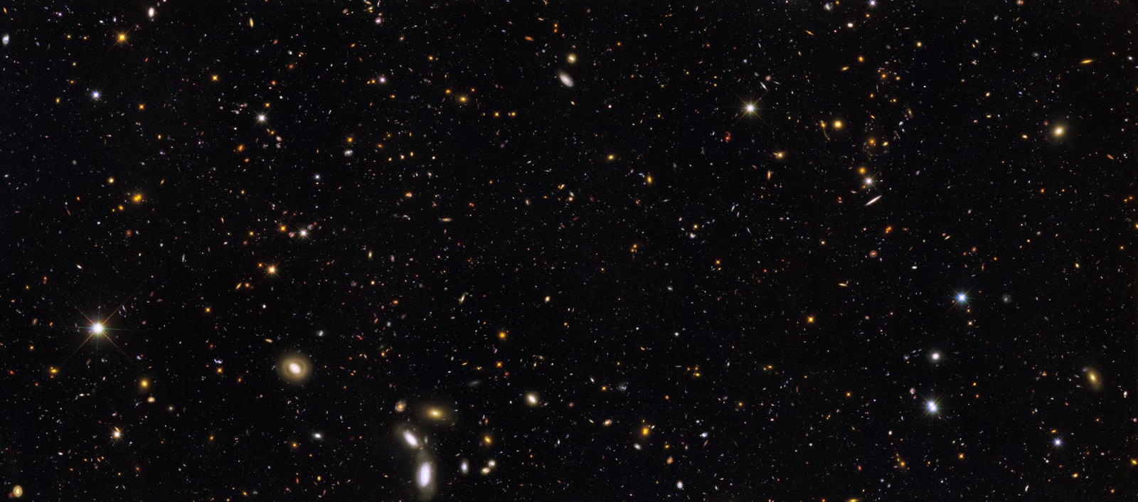 Campo Profundo Chandra Sul, campo profundo, em imagem do Hubble Space Telescope