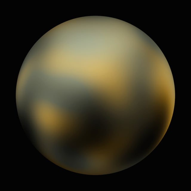 Plutão, planeta anão, em imagem do Hubble Space Telescope