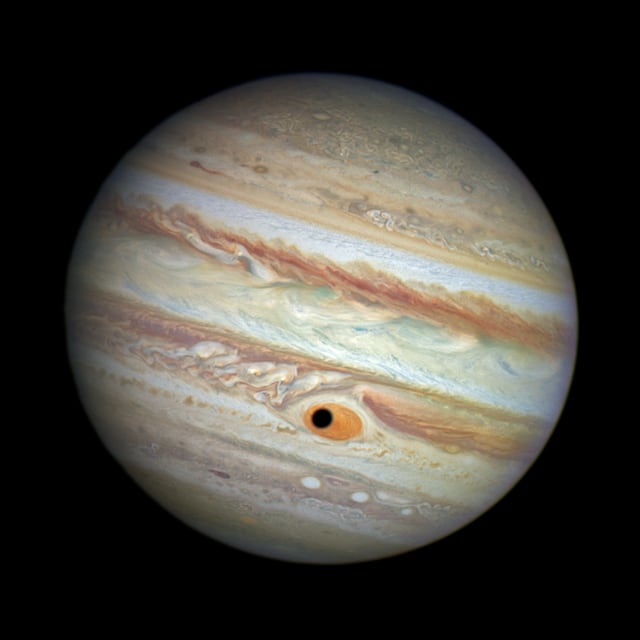 Grande Mancha Vermelha, planeta registrada pelo Hubble Space Telescope