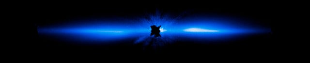 Beta Pictoris, estrela de movimento próprio alto, em imagem do Hubble Space Telescope