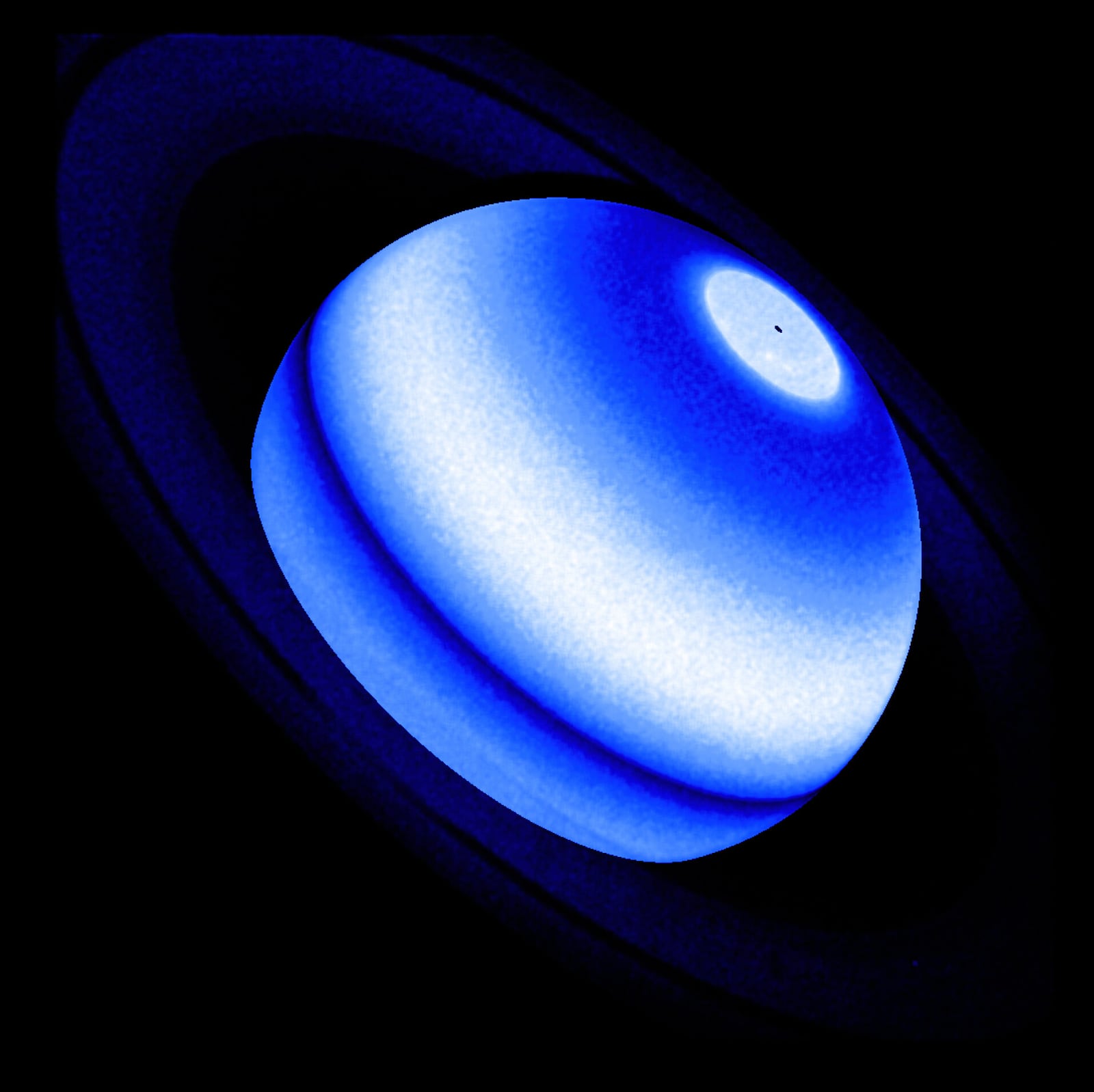 Saturno, planeta registrada pelo Hubble Space Telescope