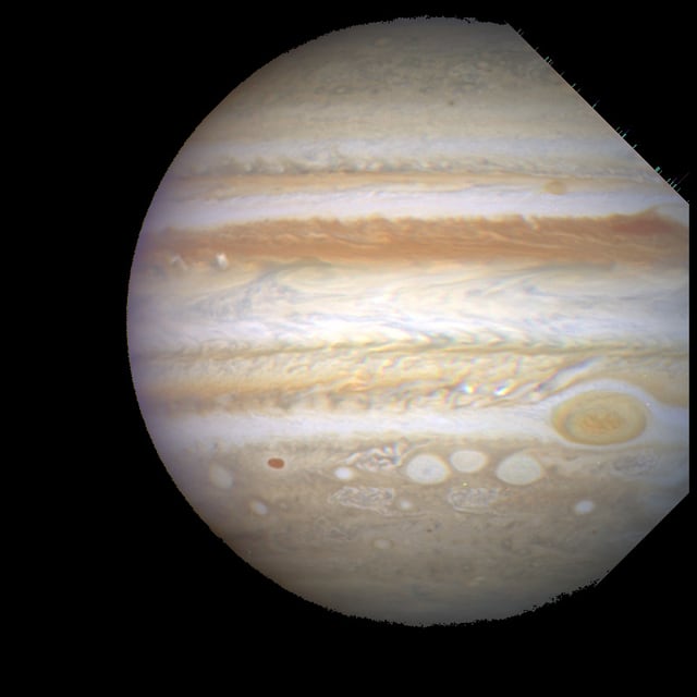 Grande Mancha Vermelha, planeta, em imagem do Hubble Space Telescope
