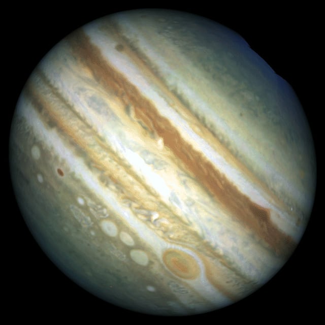 Grande Mancha Vermelha, planeta, em imagem do Hubble Space Telescope