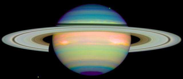 Saturno, planeta registrada pelo Hubble Space Telescope