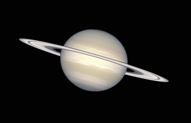 Saturno, planeta registrada pelo Hubble Space Telescope