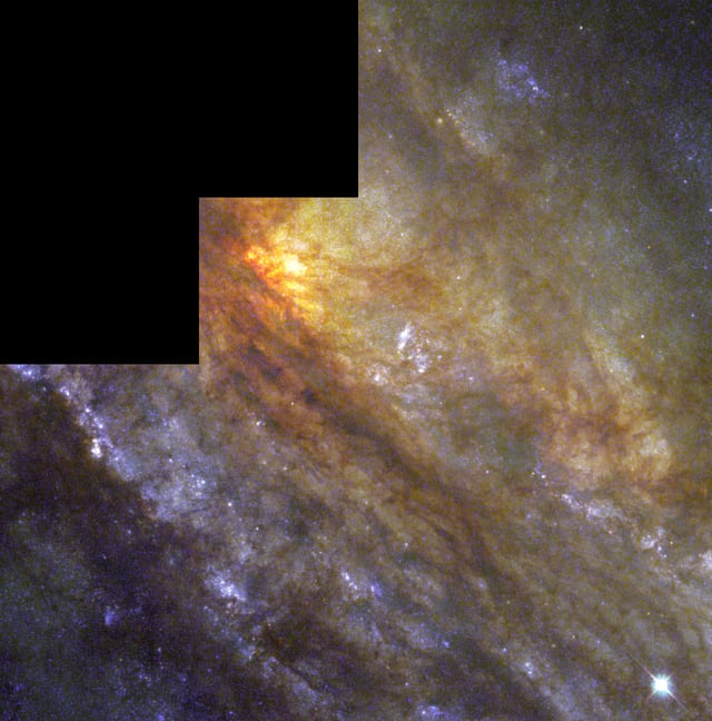 Galáxia do Escultor, galáxia, em imagem do Hubble Space Telescope