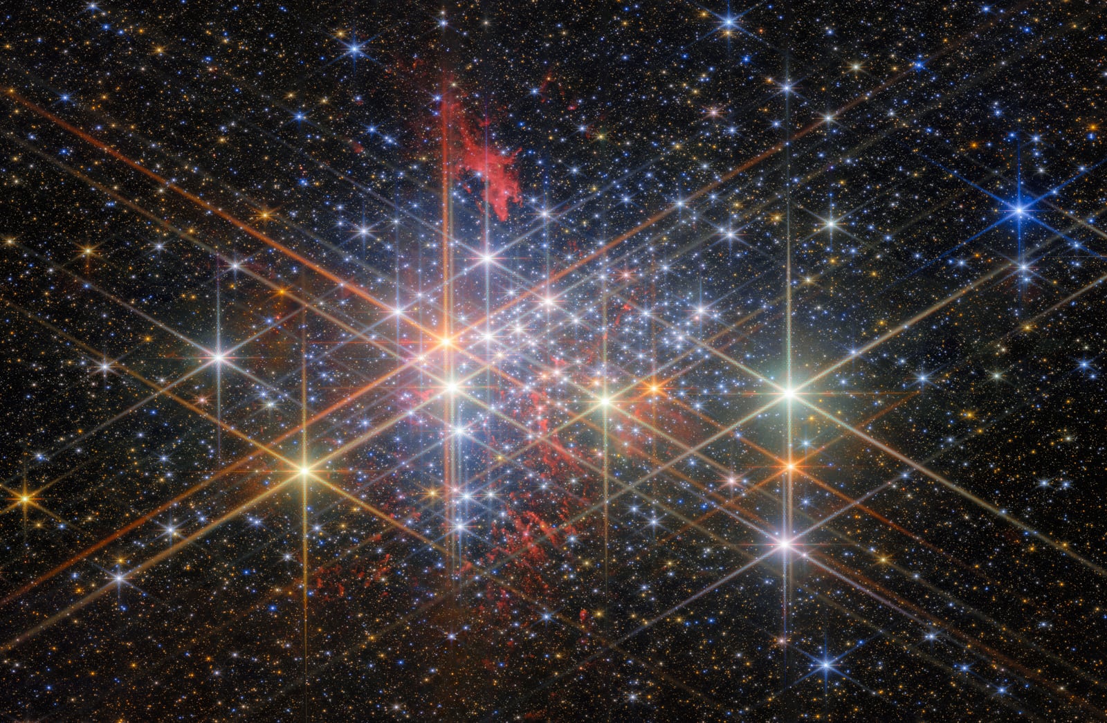 Westerlund 1, aglomerado aberto registrada pelo James Webb Space Telescope