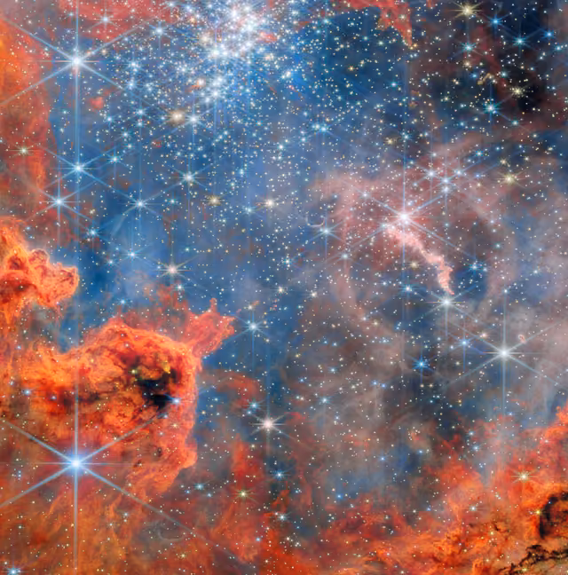 Westerlund 2, em imagem do James Webb
