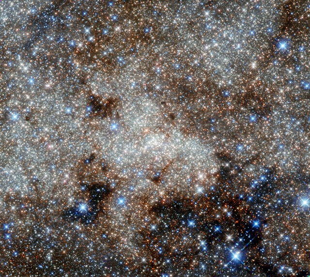 Sagittarius A*, buraco negro supermassivo registrada pelo Hubble Space Telescope