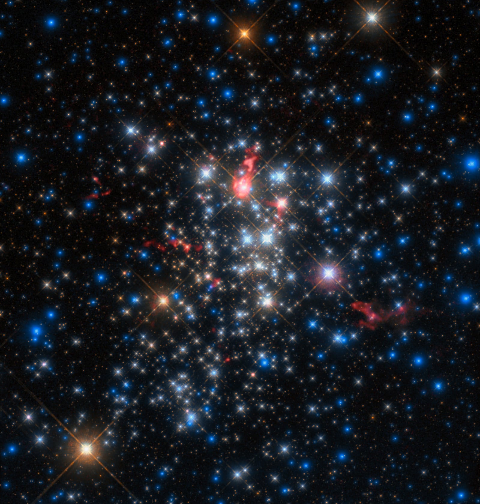 Aglomerado de Coma, aglomerado de galáxias registrada pelo Hubble Space Telescope