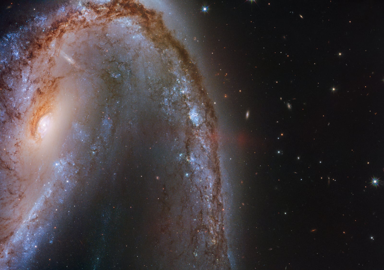 Galáxia NGC 2442, galáxia registrada pelo Hubble Space Telescope