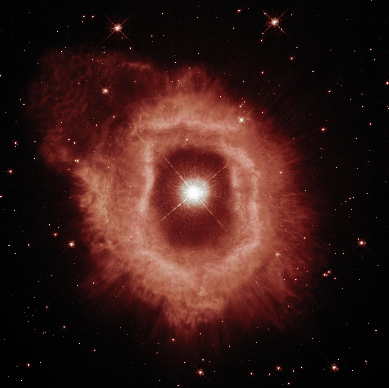 AG Carinae, estrela wolf-rayet, em imagem do Hubble Space Telescope