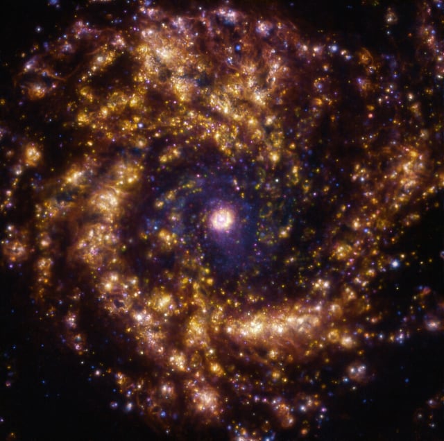 Galáxia Messier 61, galáxia, em imagem do Very Large Telescope