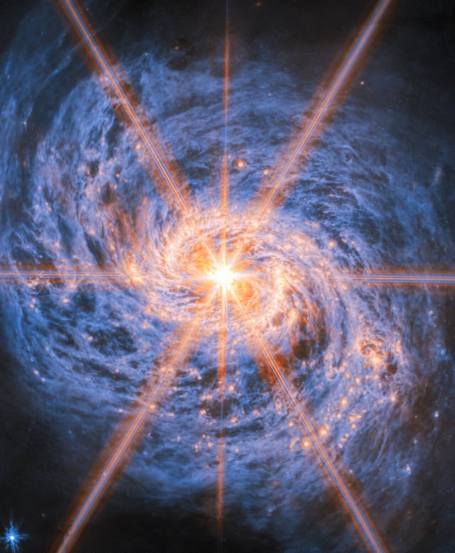 Galáxia Messier 77, galáxia, em imagem do James Webb Space Telescope