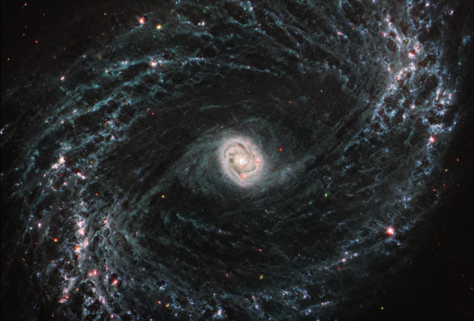 Galáxia NGC 1433, galáxia registrada pelo James Webb Space Telescope