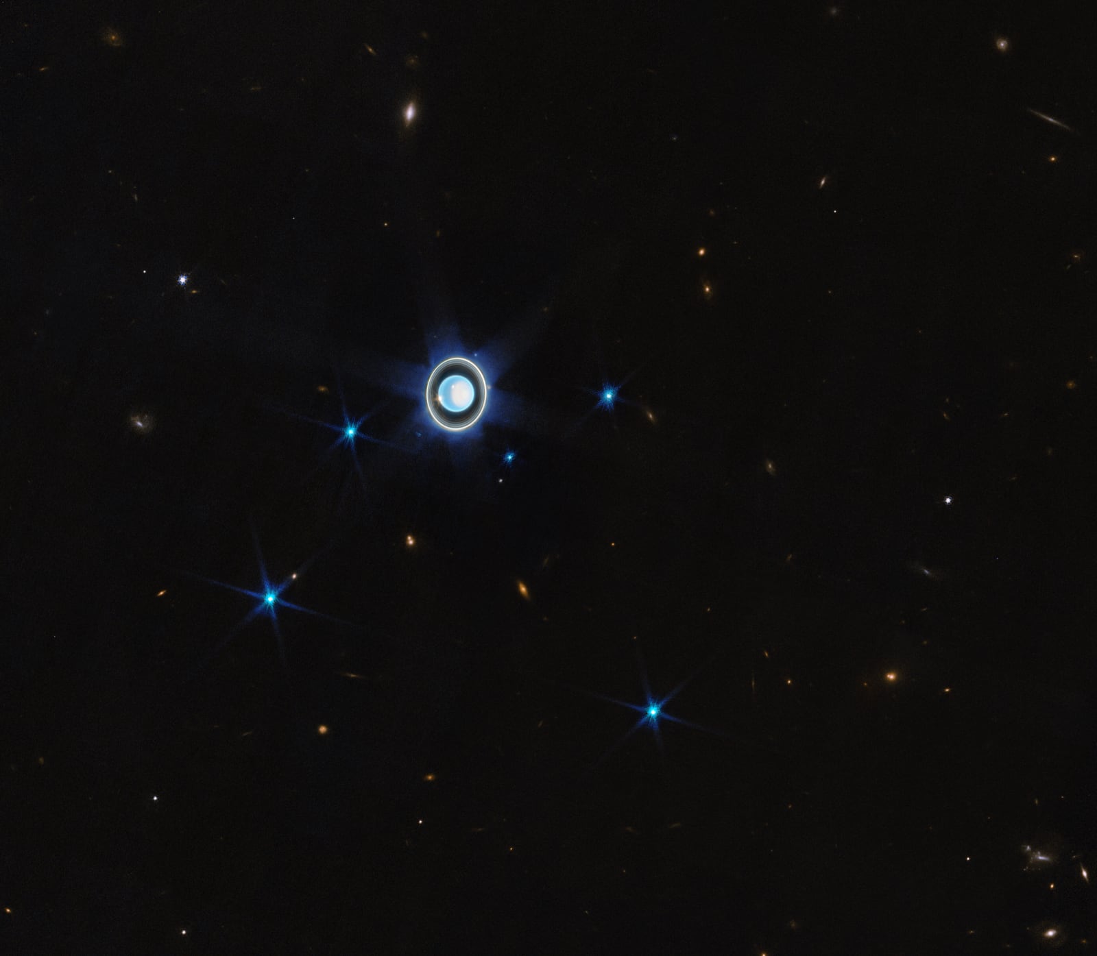 Urano, planeta registrada pelo James Webb Space Telescope
