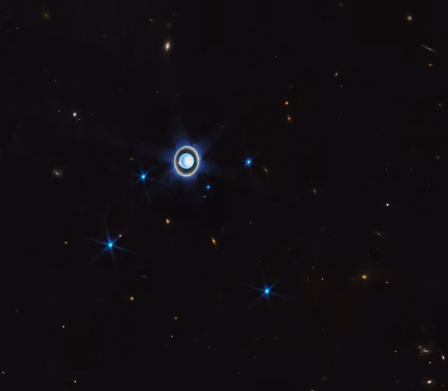 Urano, planeta, em imagem do James Webb Space Telescope