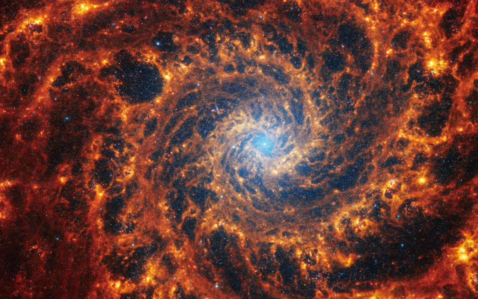Galáxia Fantasma, galáxia, em imagem do James Webb Space Telescope