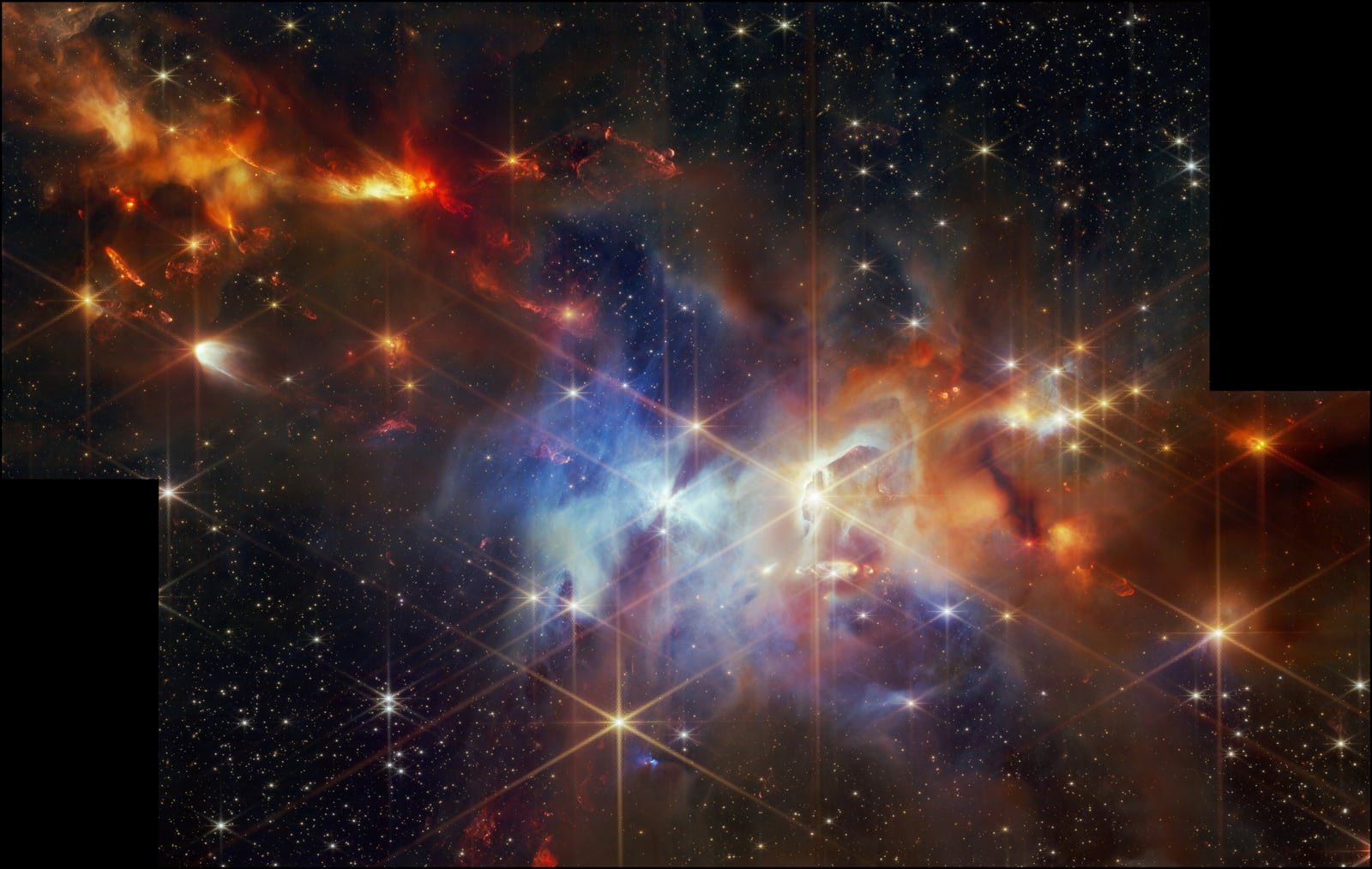 Nebulosa de Serpens, nebulosa de reflexão registrada pelo James Webb Space Telescope