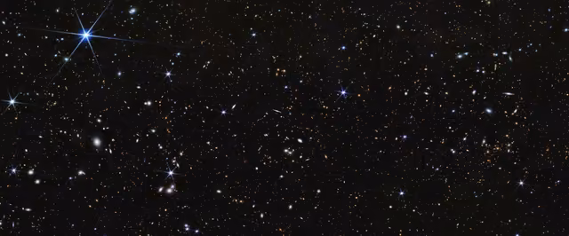 Campo COSMOS, campo profundo, em imagem do James Webb Space Telescope