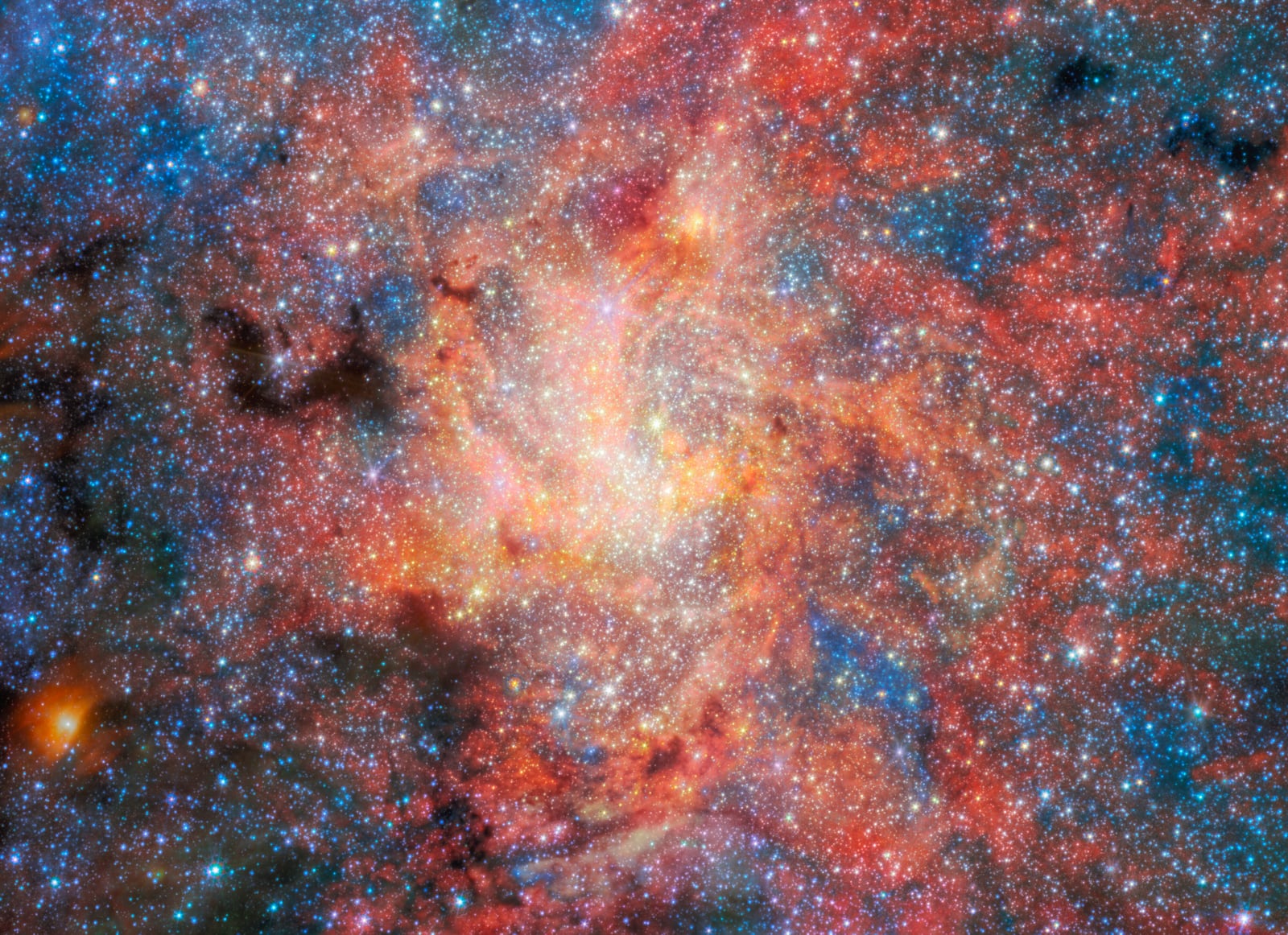 Centro da Via Láctea, região do céu registrada pelo James Webb Space Telescope