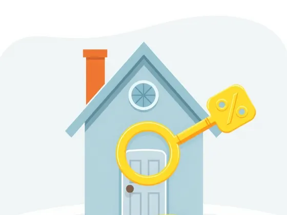 Ilustração sobre Financiamento do zero