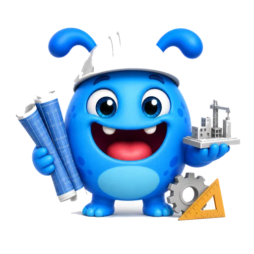 Valim, o mascote do ValorFinal, representando a categoria Engenharia
