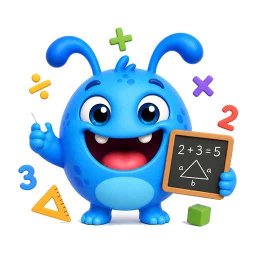 Valim, o mascote do ValorFinal, representando a categoria Matemática