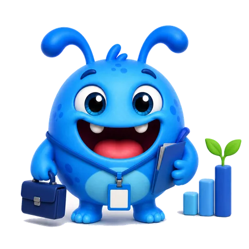 Valim, o mascote do ValorFinal, representando a categoria MEI e Empresa